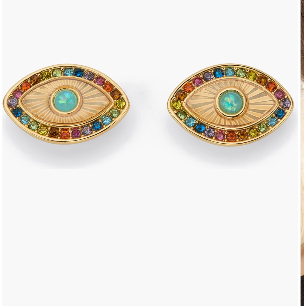 New Kurt Geiger London Rainbow Eye Stud Earrings 45$